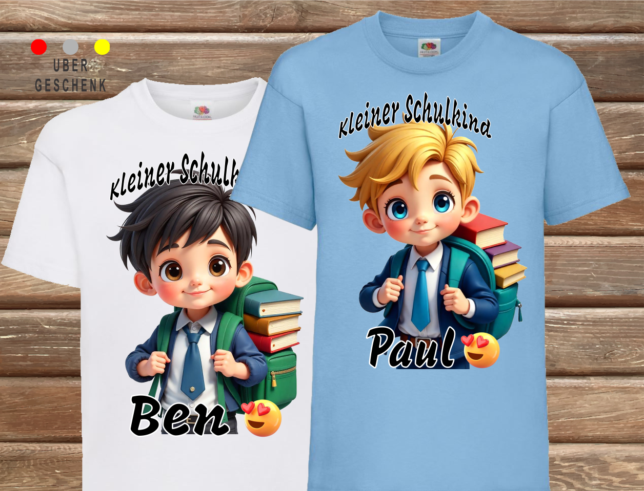 Kinder-SHIRT für Schule, Kleiner Schulkind