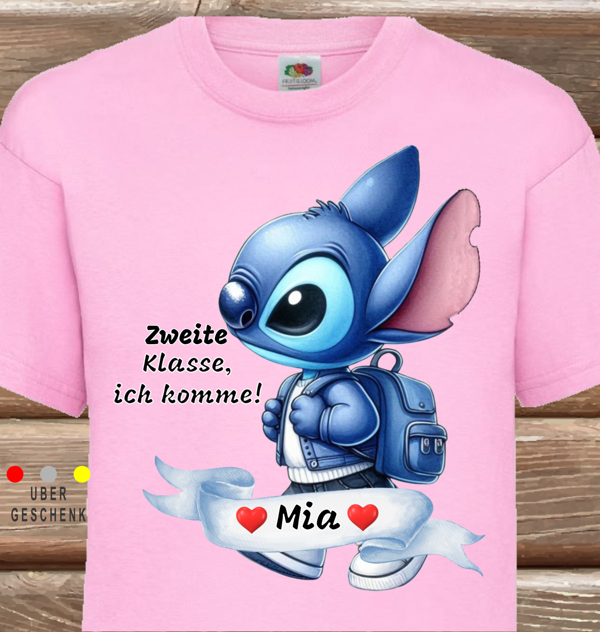 Stich Kinder-SHIRT für die erste Klasse, Erste Klasse, ich komme!