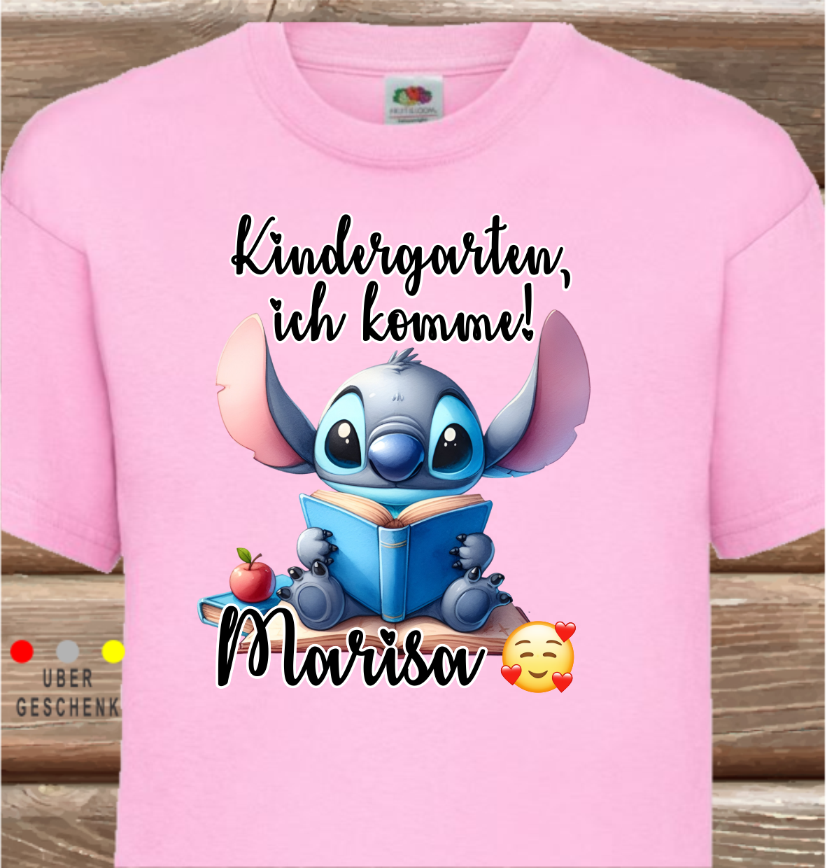 Kinder-SHIRT für Kindergarten, Schule, ich komme! Stich.