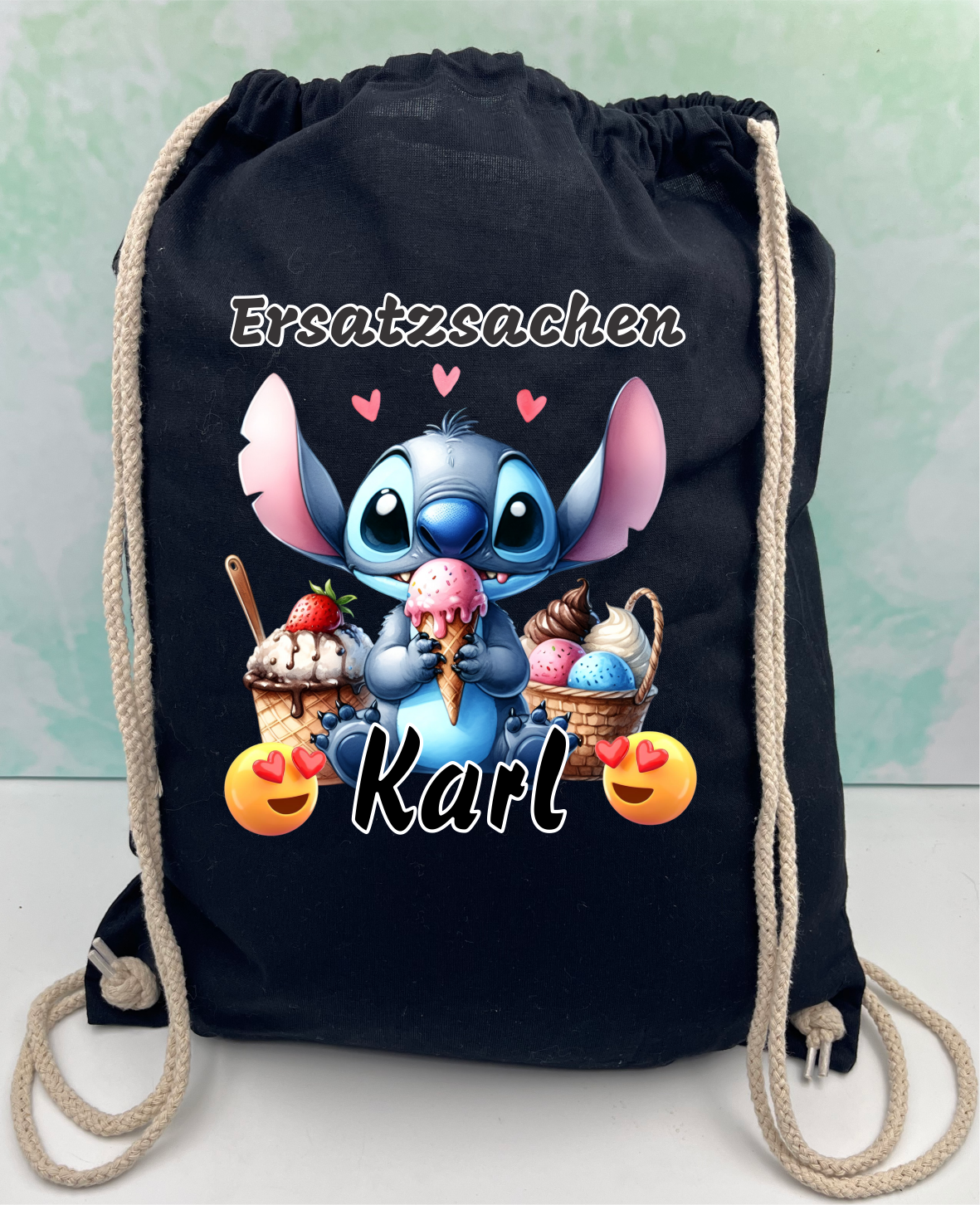 Kindergarten/school bag with a selection of stitch activities – personalized.