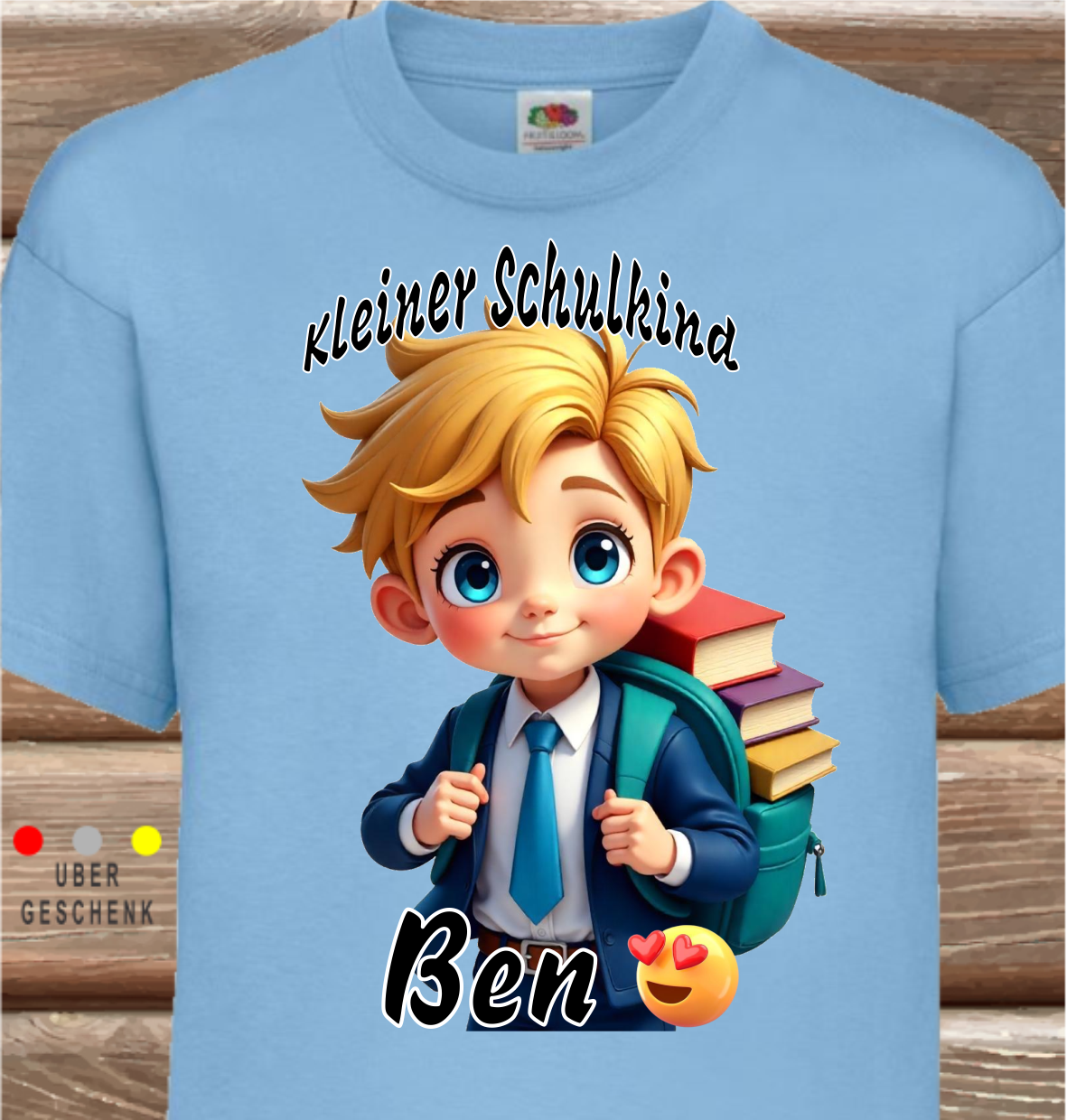 Kinder-SHIRT für Schule, Kleiner Schulkind
