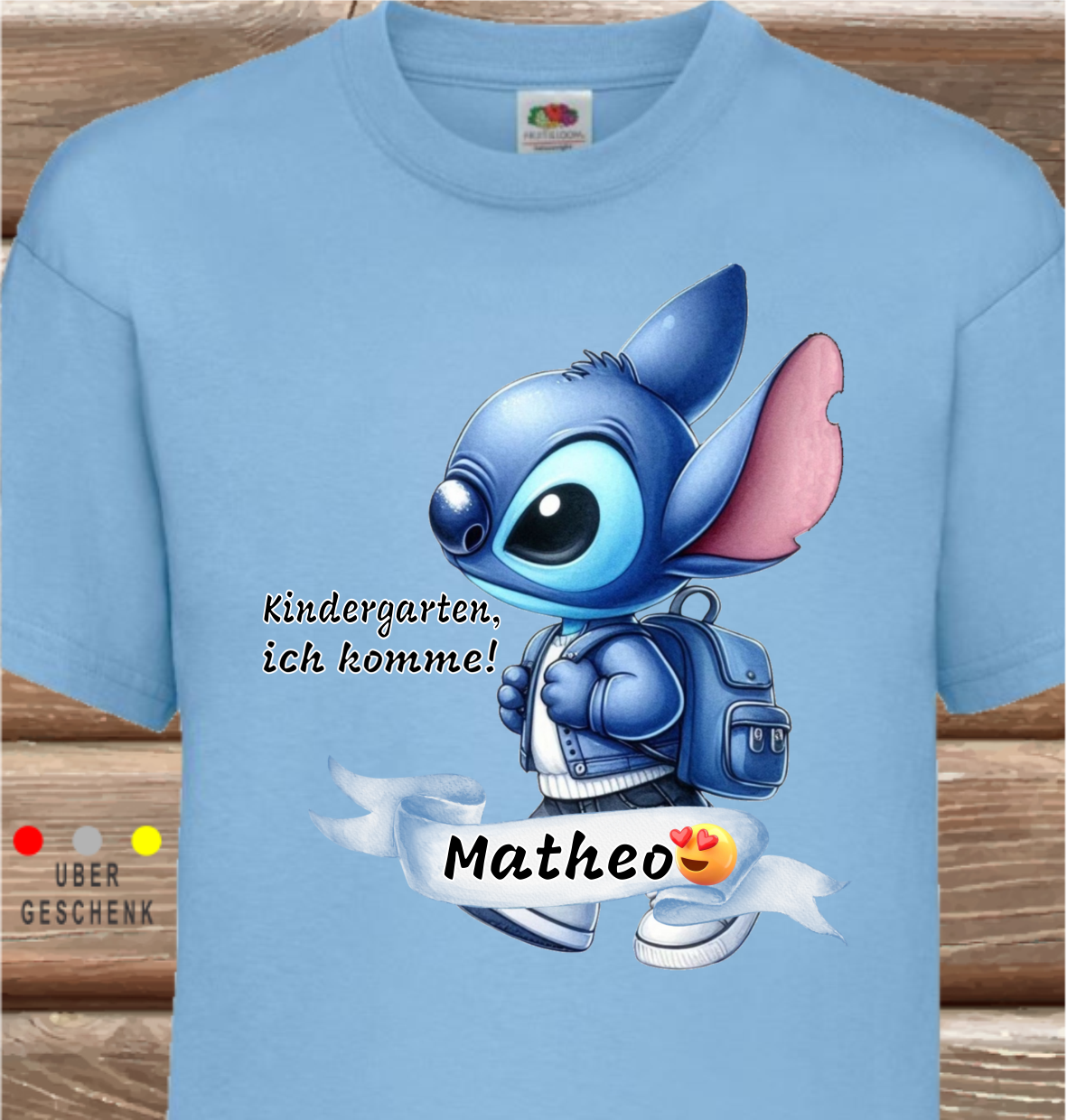 Stitch children's SHIRT for kindergarten, kindergarten, here I come!