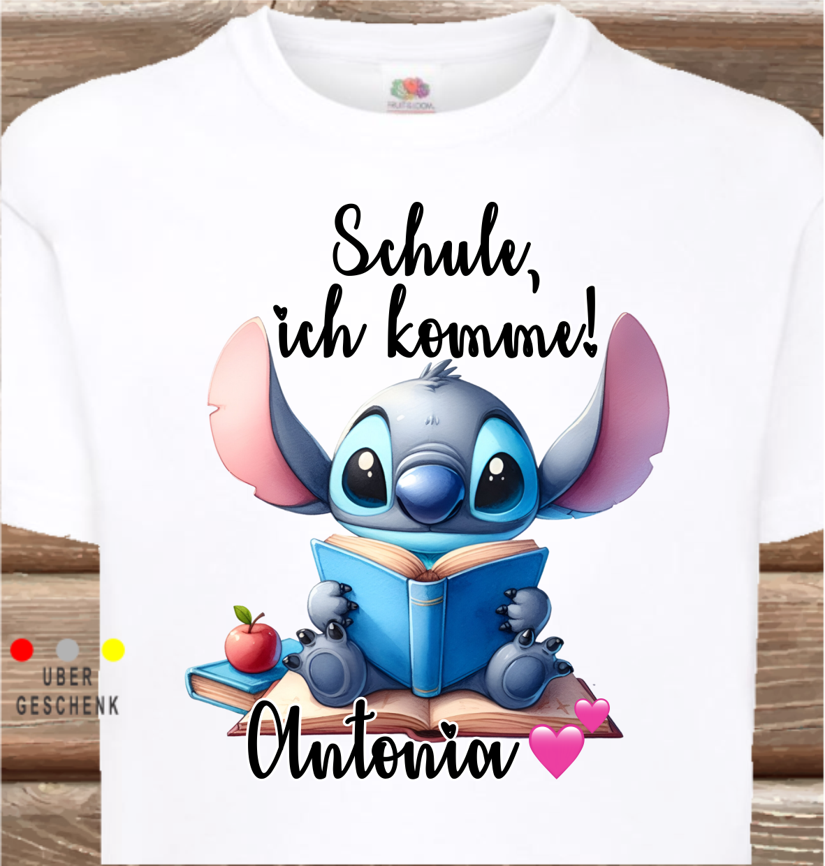 Kinder-SHIRT für Kindergarten, Schule, ich komme! Stich.