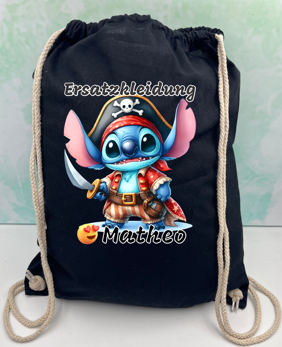 Kindergarten/school bag with a selection of stitch activities – personalized.