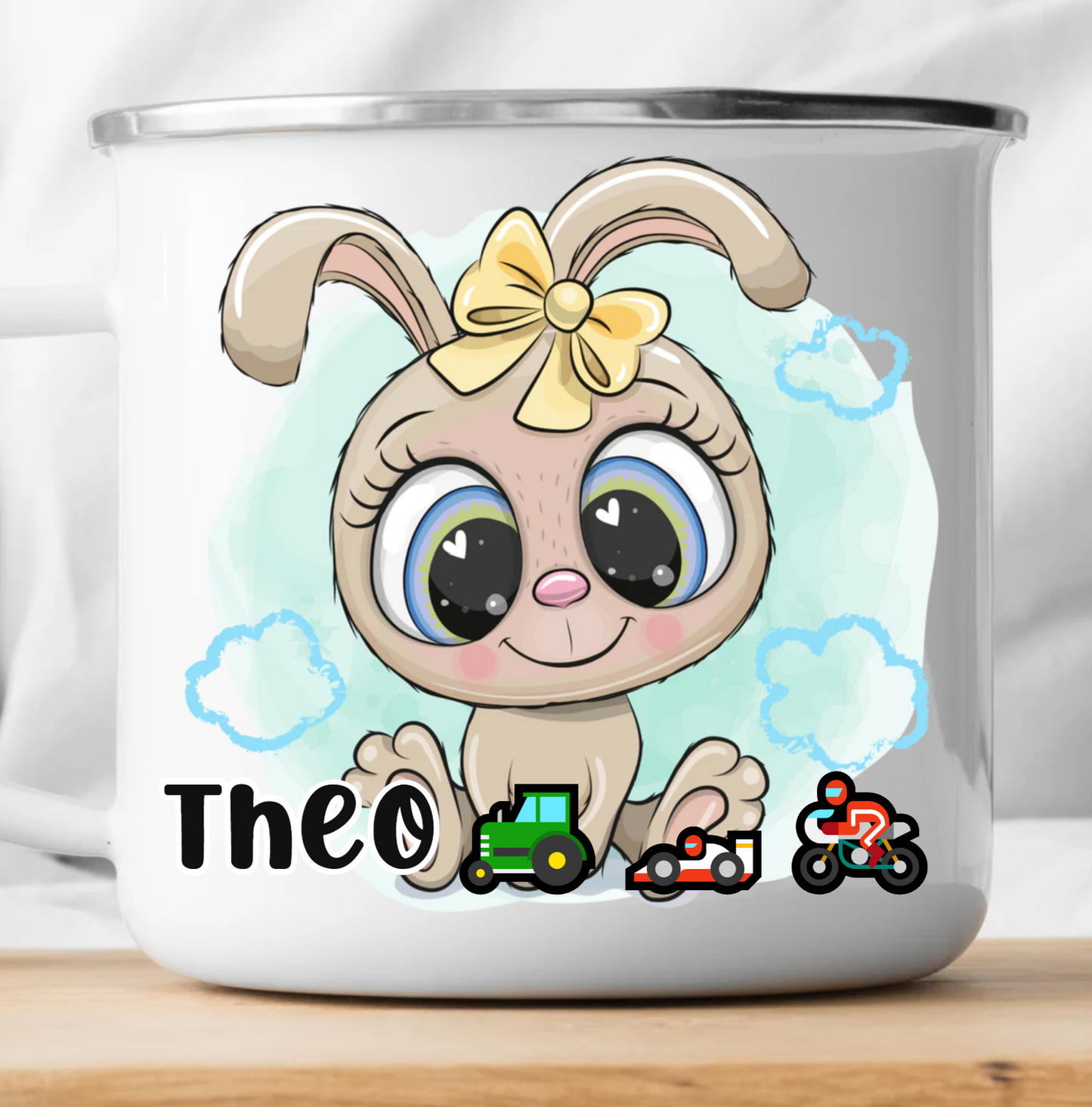 Live Preview Personalized Happy Easter Bunny