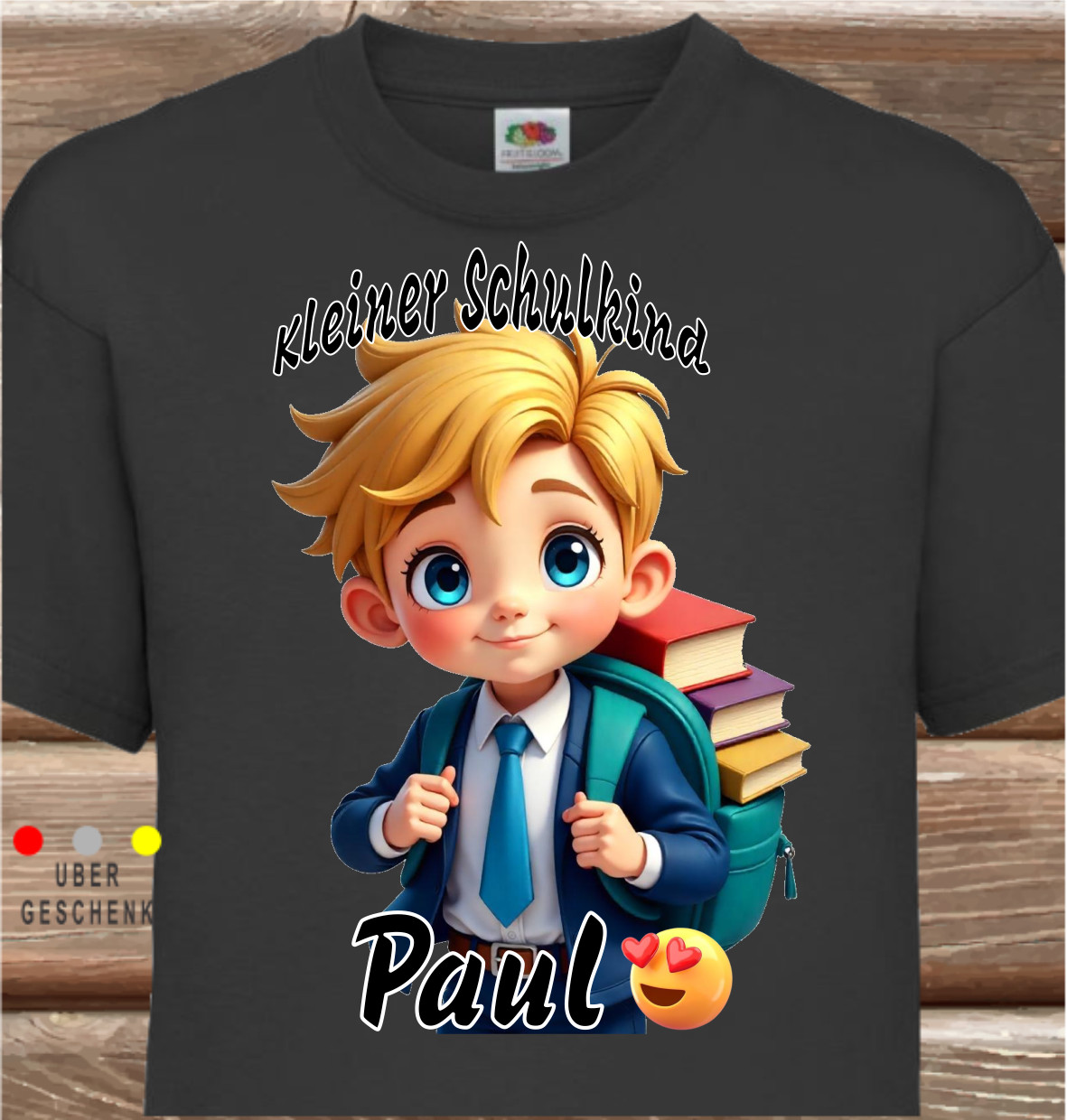 Kinder-SHIRT für Schule, Kleiner Schulkind