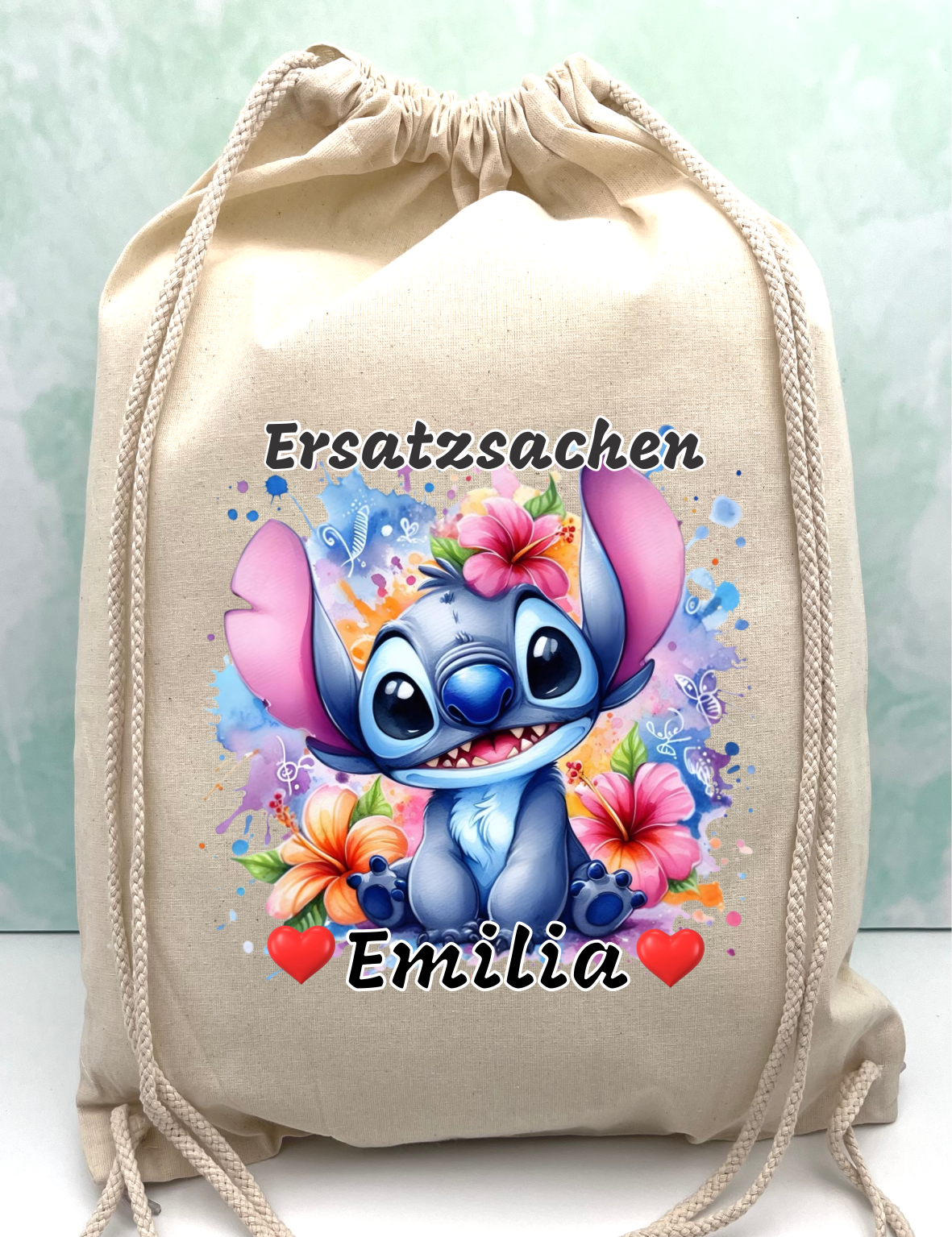 Kindergarten/school bag with a selection of stitch activities – personalized.