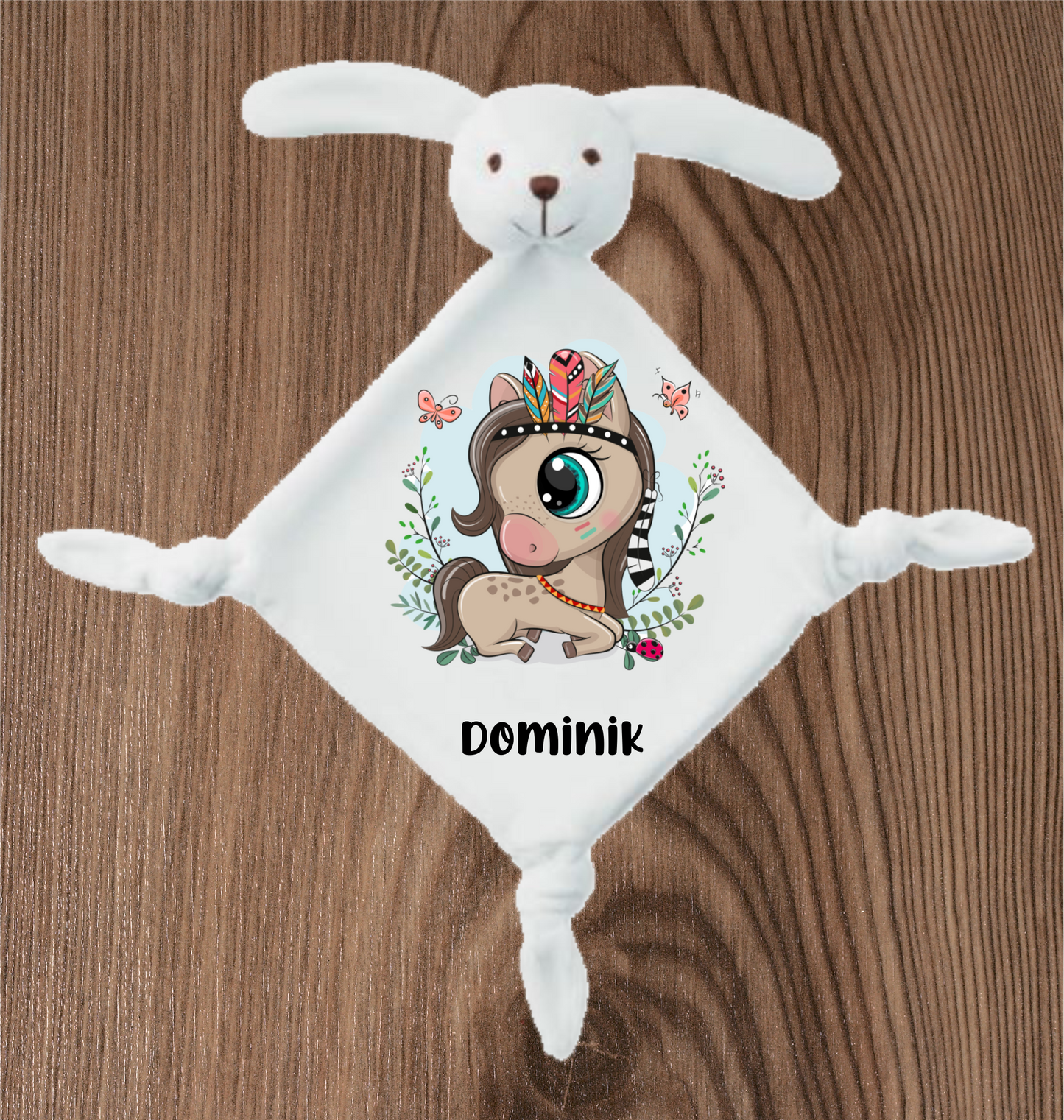 BABY KUSCHELTIER mit deinem Babynamen-Pferd