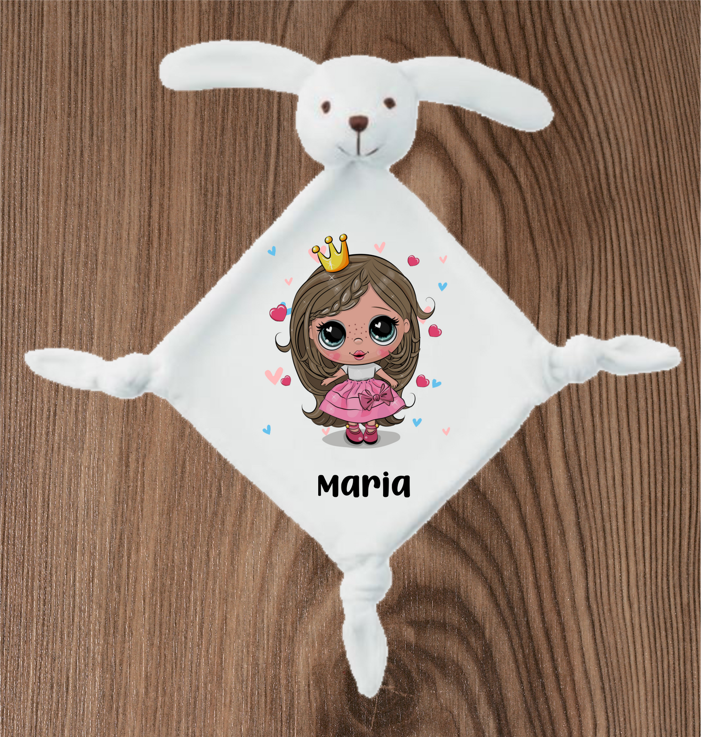 BABY KUSCHELTIER mit deinem Babynamen-Prinzessin