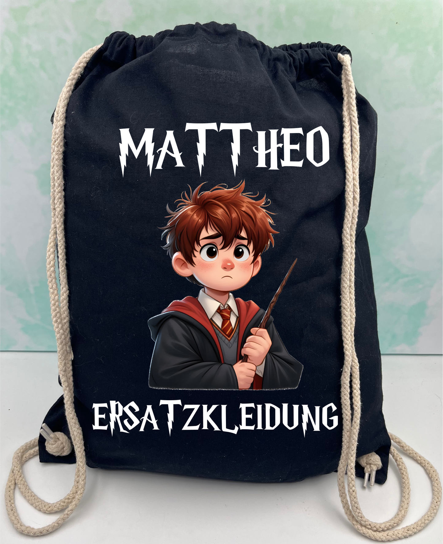 Harry Potter Black Nursery Change of Clothes Bag - Personalized Change font and size.