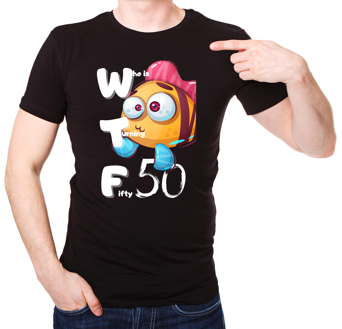 WTF Geburtstags-Schwarzes T-Shirt