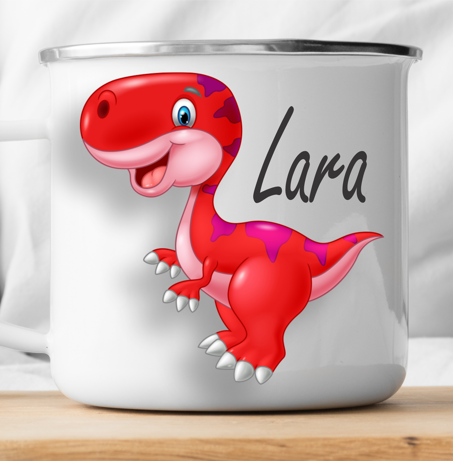 Personalisierte Dino-rot