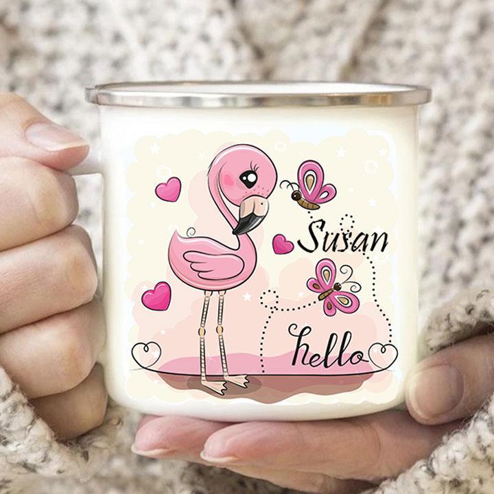 Personalisierte Flamingo-Tasse