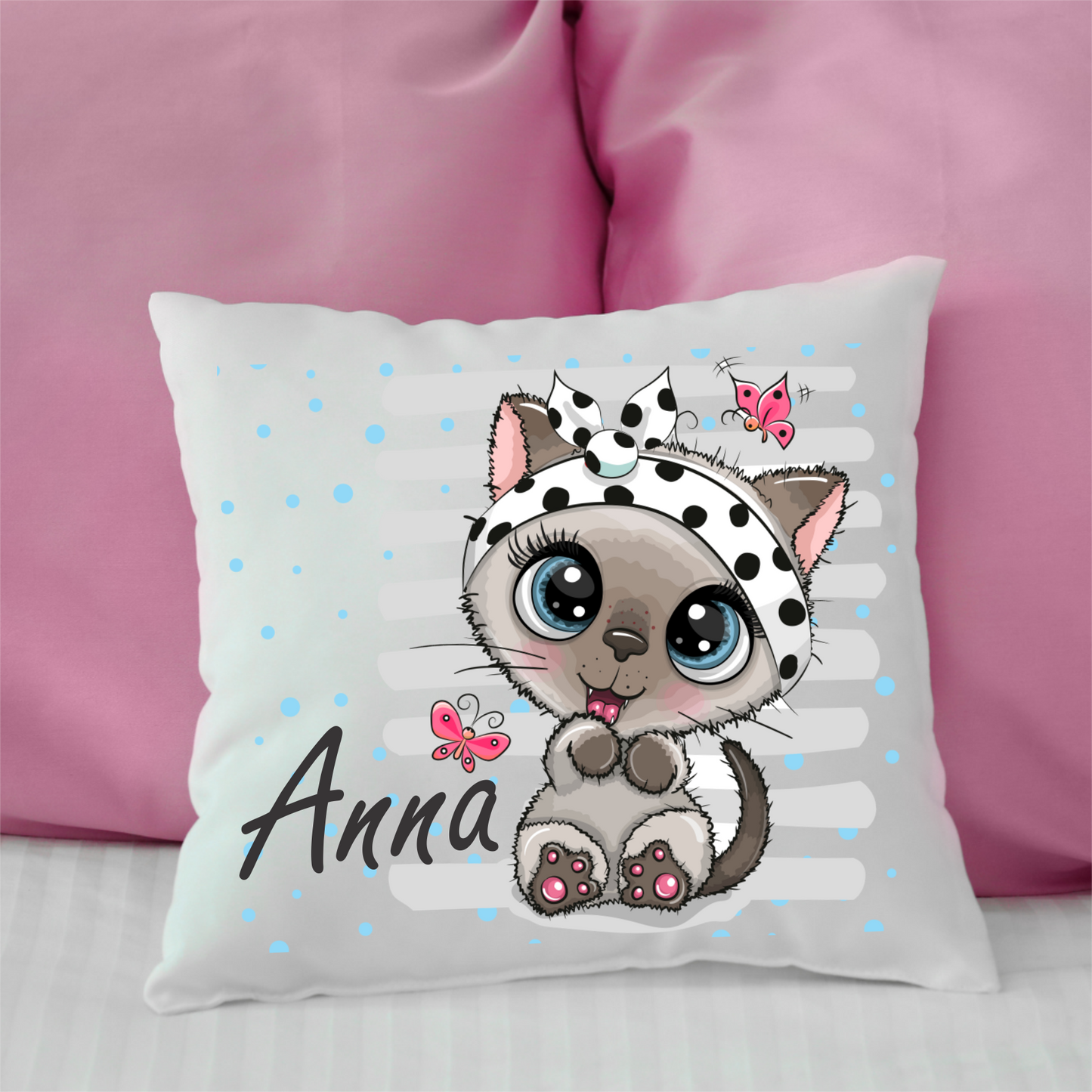 Personalisierte Katze Kissen