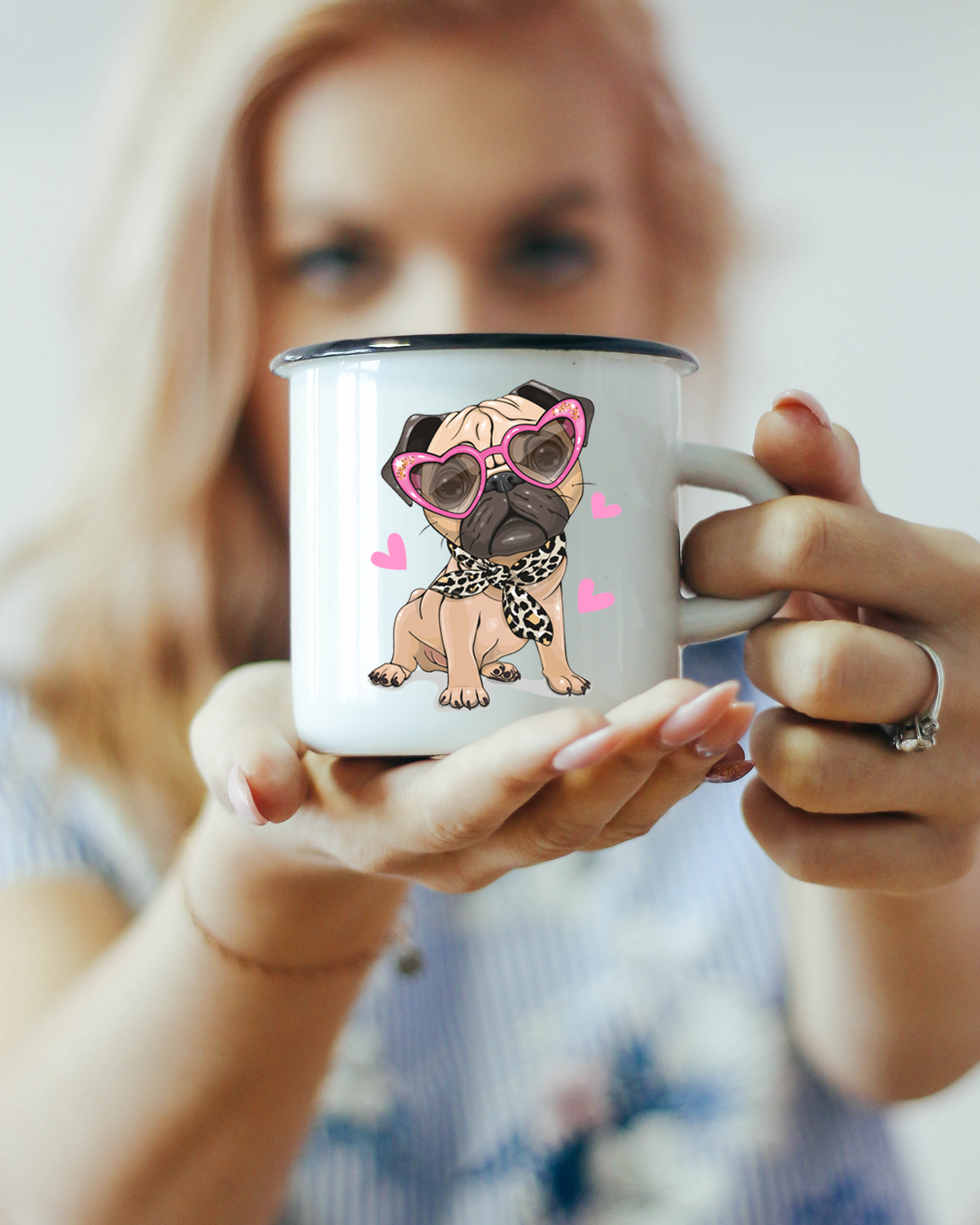 Personalisierte Mops-Tasse