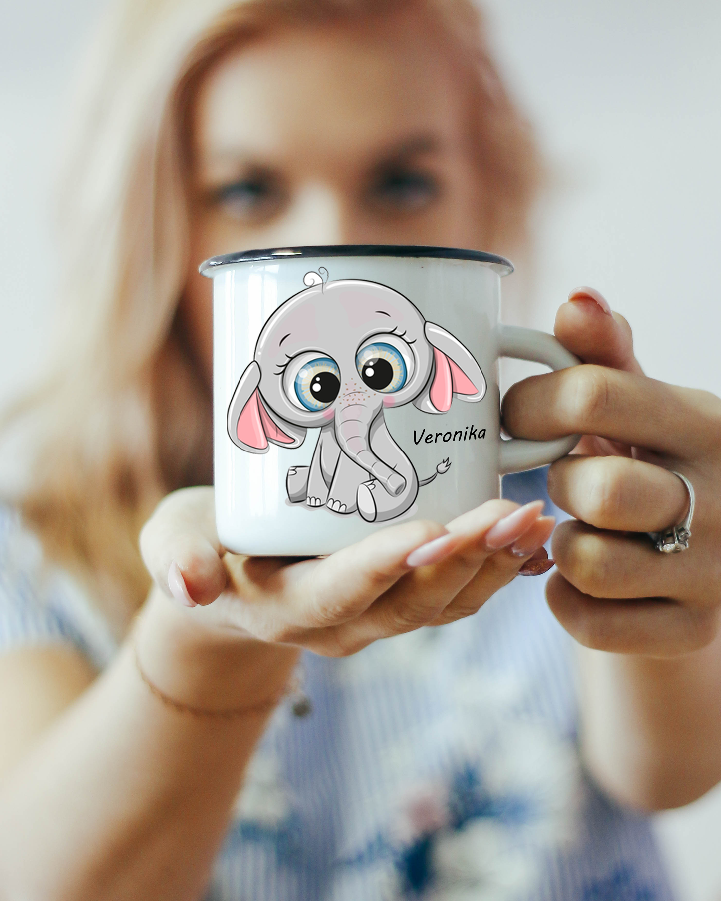 Personalisierte Elefantenbecher