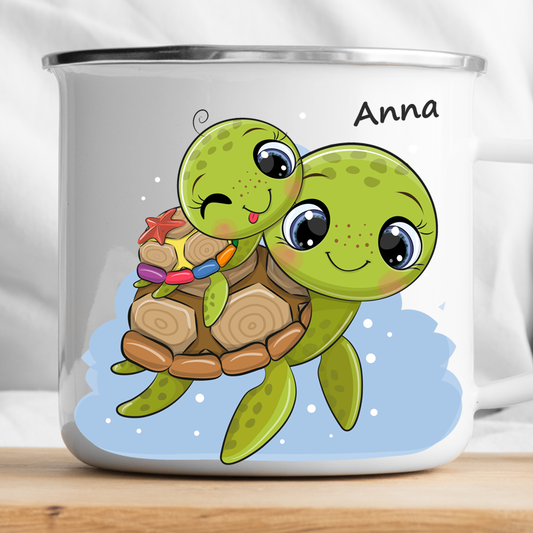 Personalisierte Schildkröten Tasse