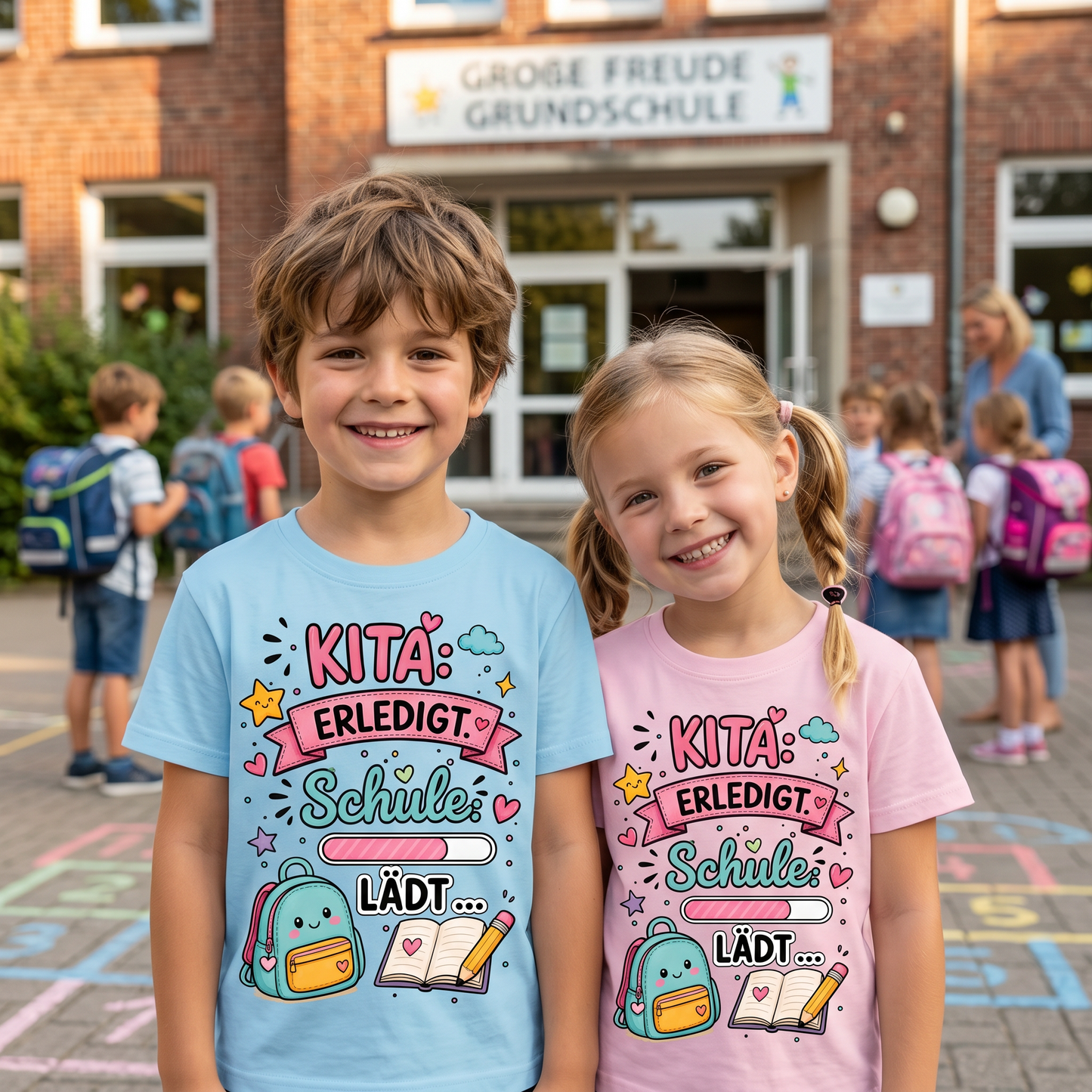 KITA: ERLEDIGT.  SCHULE: LÄDT …