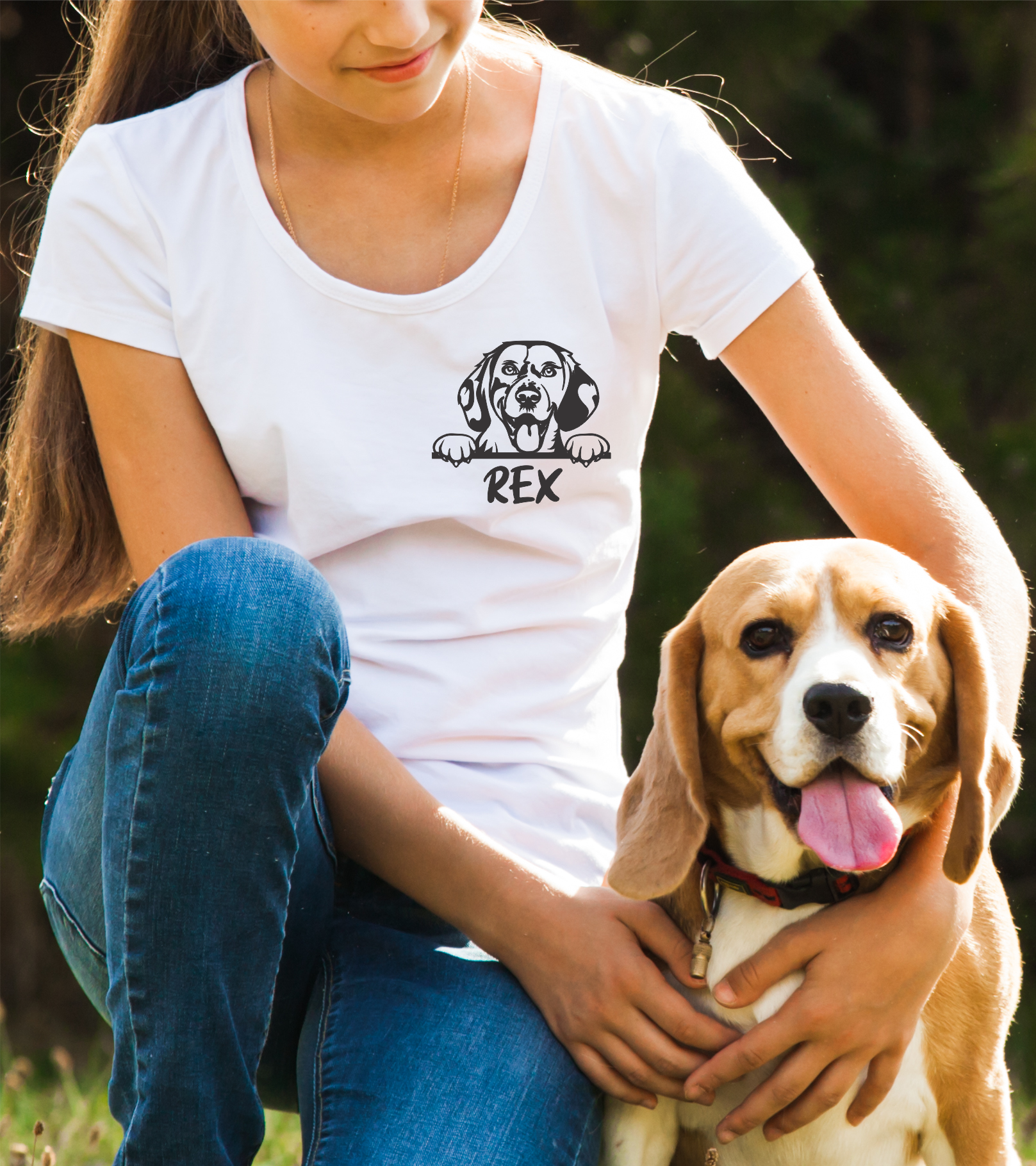 Personalisiertes Hunde T-Shirt