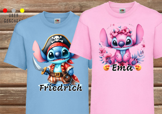 T-Shirt für Kinder mit Auswahl an Stichaktivitäten