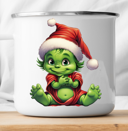 Weihnachts-Grinch-Kinderillustration