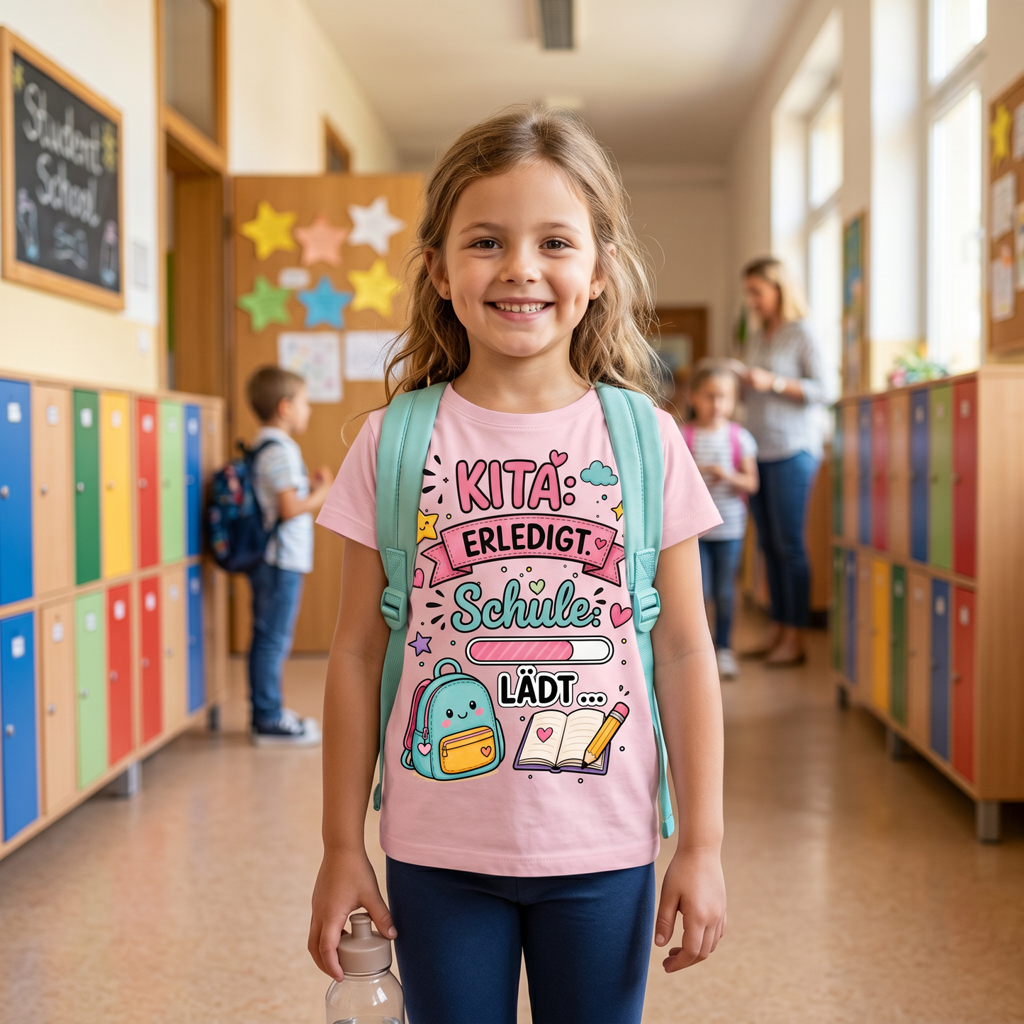 KITA: ERLEDIGT.  SCHULE: LÄDT …