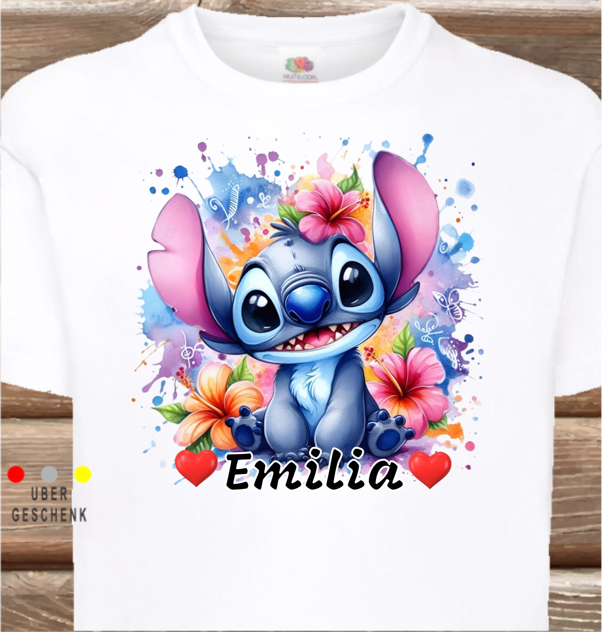 Children's T-shirt with a selection of stitch activities