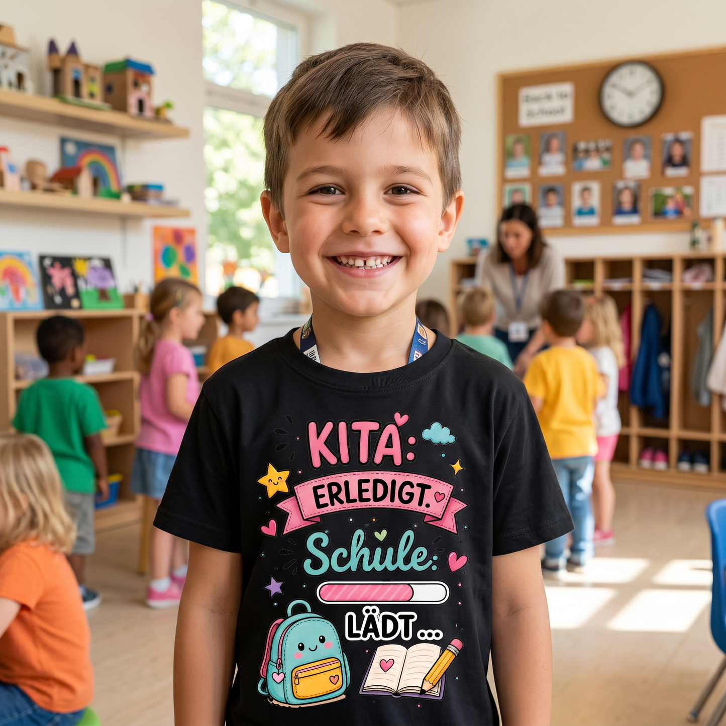 KITA: ERLEDIGT.  SCHULE: LÄDT …