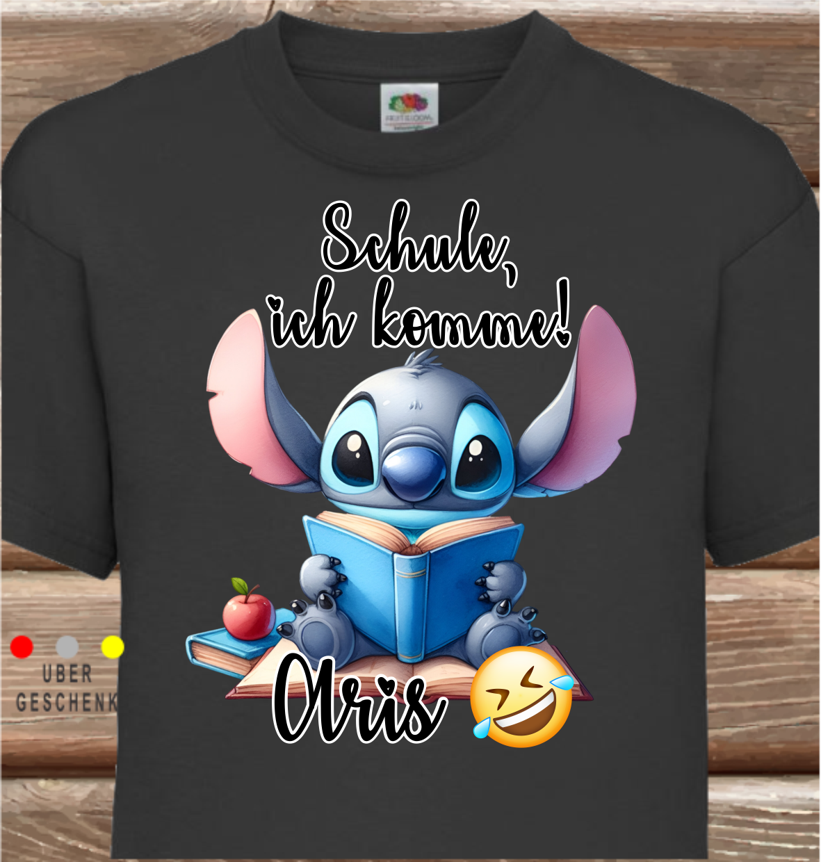 Kinder-SHIRT für Kindergarten, Schule, ich komme! Stich.