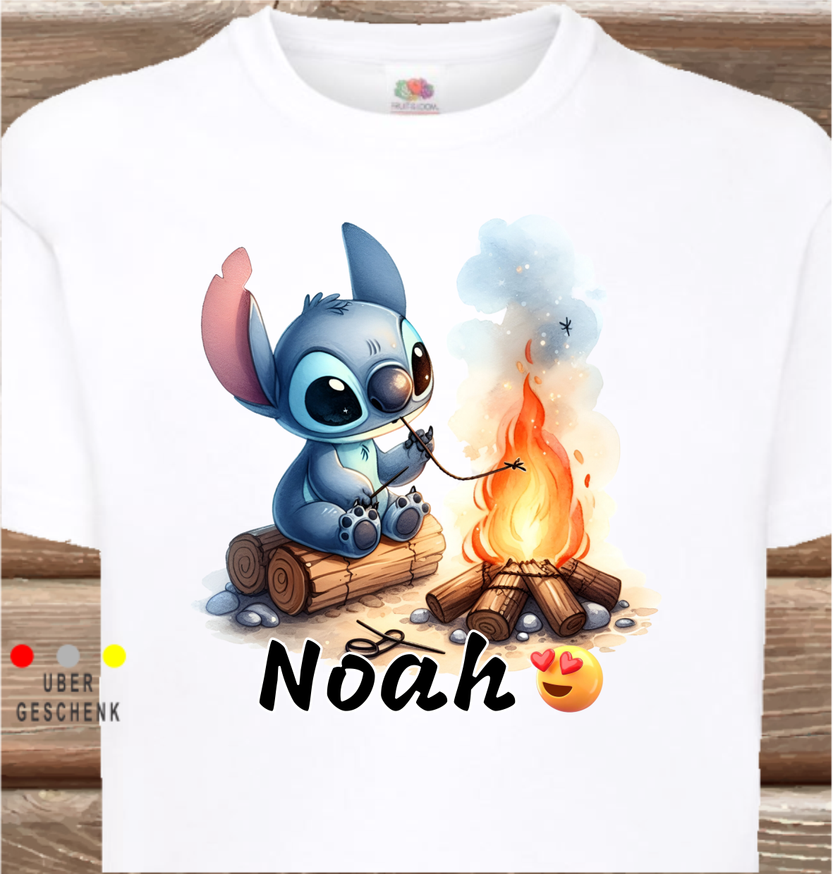 Children's T-shirt with a selection of stitch activities