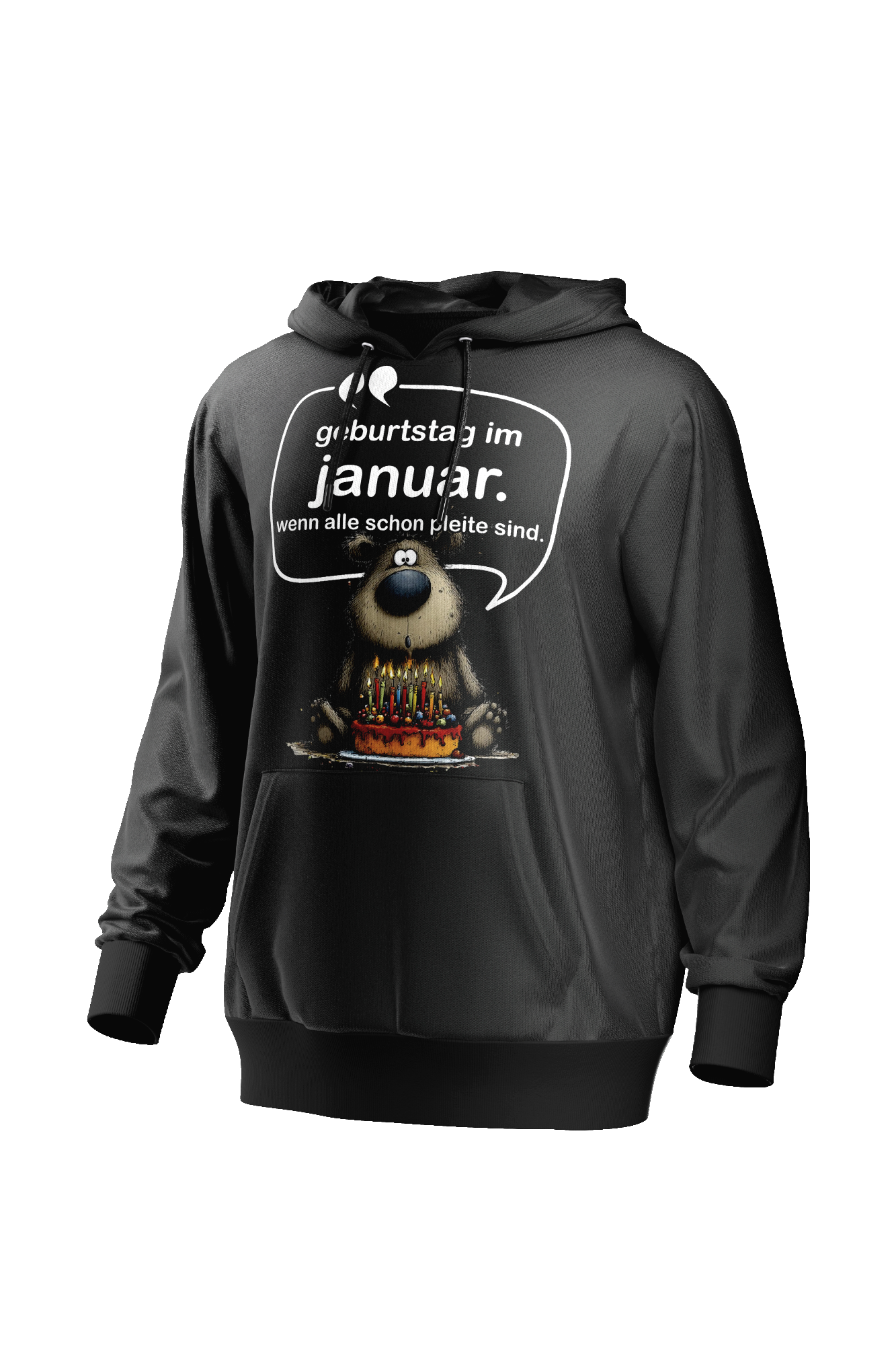 Baumwoll-T-Shirt oder Hoodie „JANUARS GEBURTSTAG“ – Lustiges Geschenk