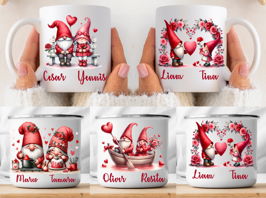 Valentinstag-Zwerg-personalisierte tasse mit Namensoption