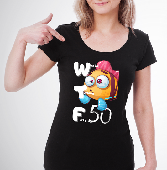 WTF Geburtstags-Schwarzes T-Shirt