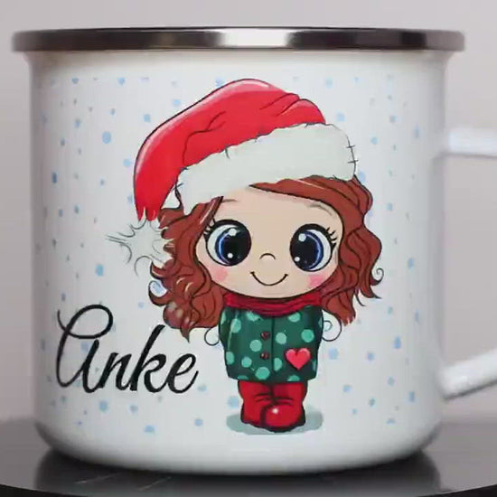 Weihnachtstasse mit namen
