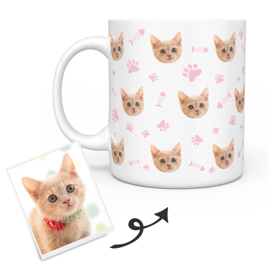 Personalisierte Katze Tasse