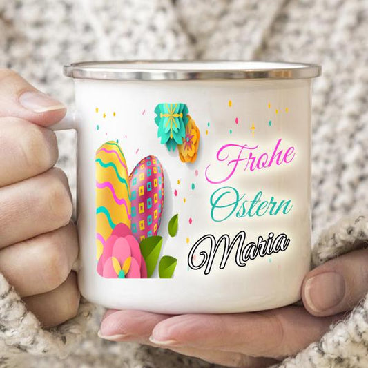 Personalisierte Tasse: Frohe Ostern