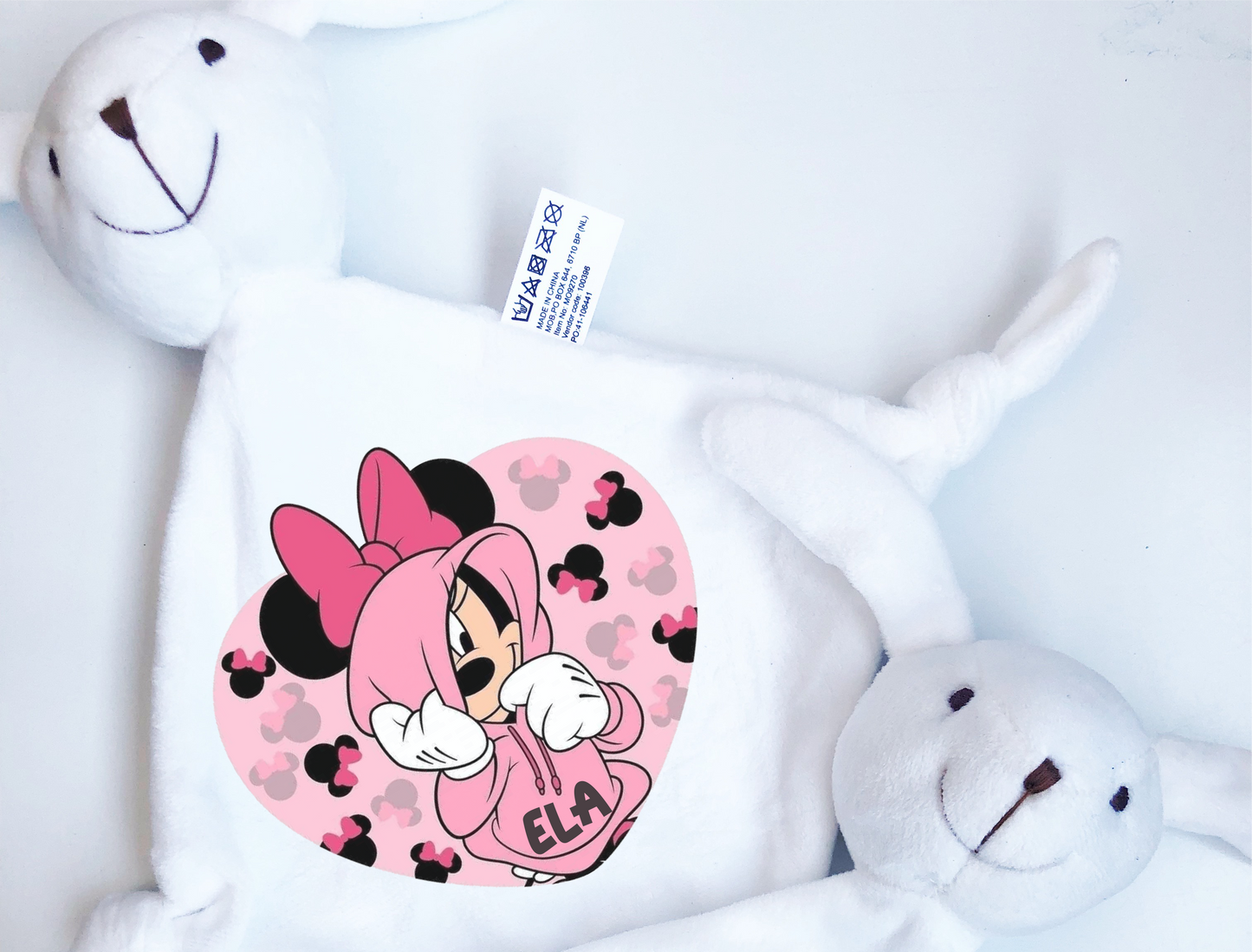 Personalisiertes BABY KUSCHELTIER-Maus-Design.