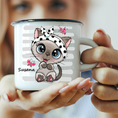 Personalisierte Katze Tasse