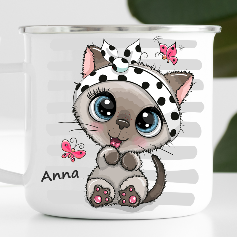 Personalisierte Katze Tasse