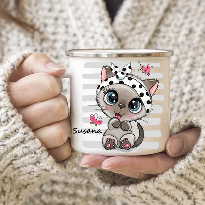 Personalisierte Katze Tasse