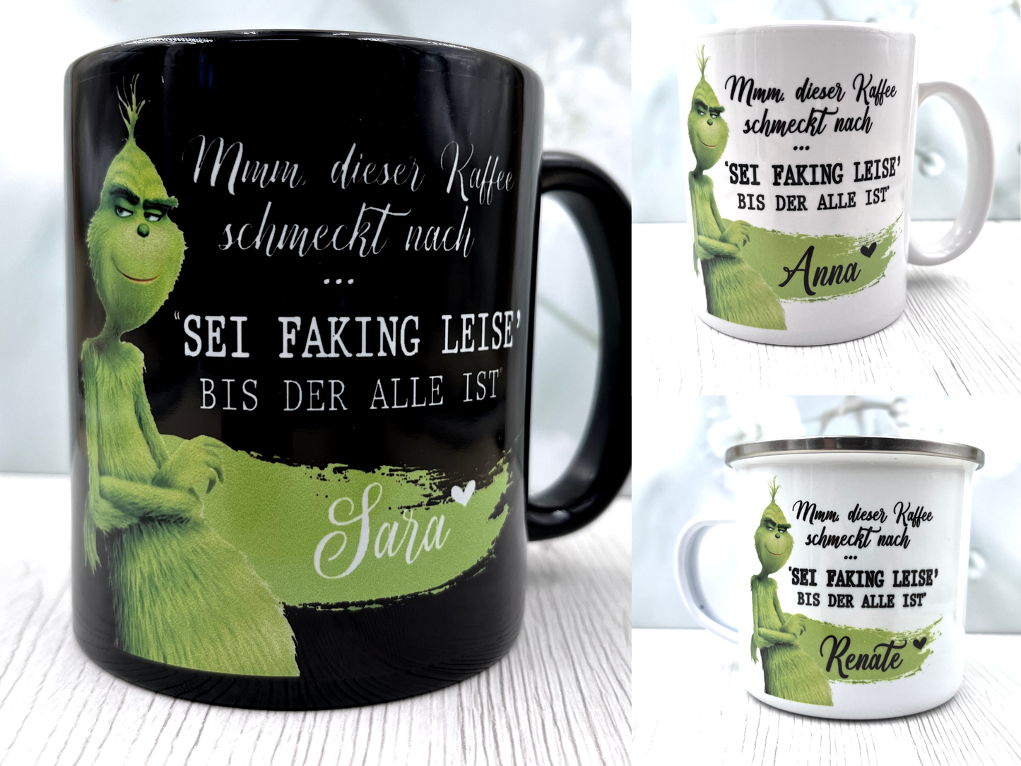 Leise personalisierte Tasse