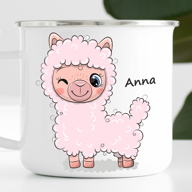 Personalisierte Lama-Tasse