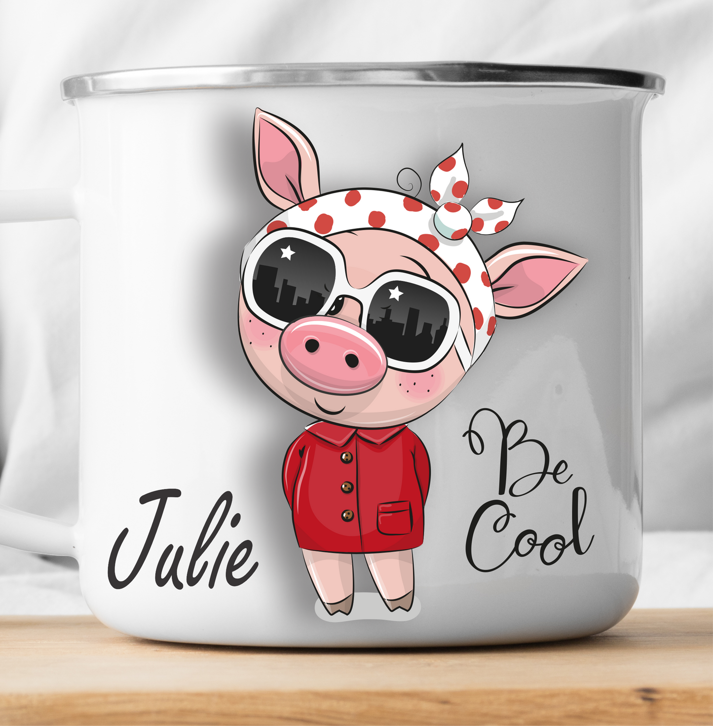 Personalisierte Schweine-Tasse