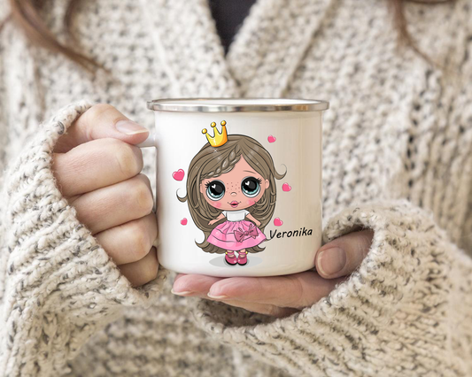 Personalisierte Prinzessin Tasse