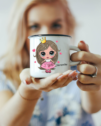 Personalisierte Prinzessin Tasse