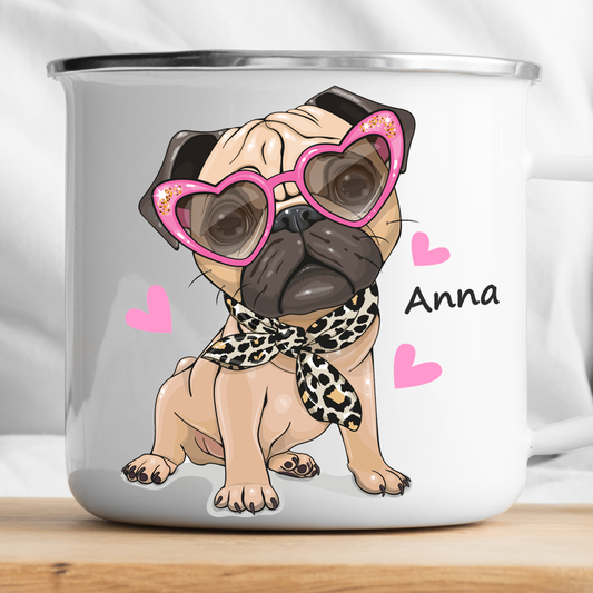 Personalisierte Mops-Tasse