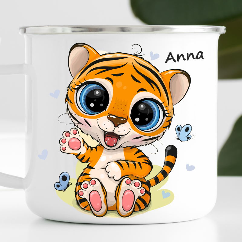 Personalisierte Tigerbecher