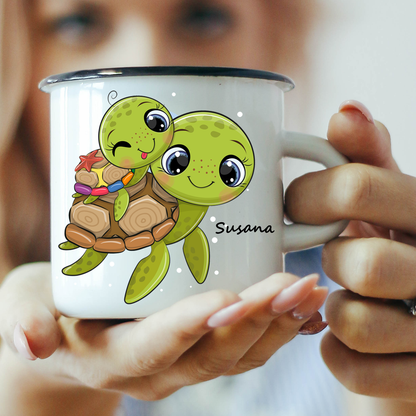 Personalisierte Schildkröten Tasse