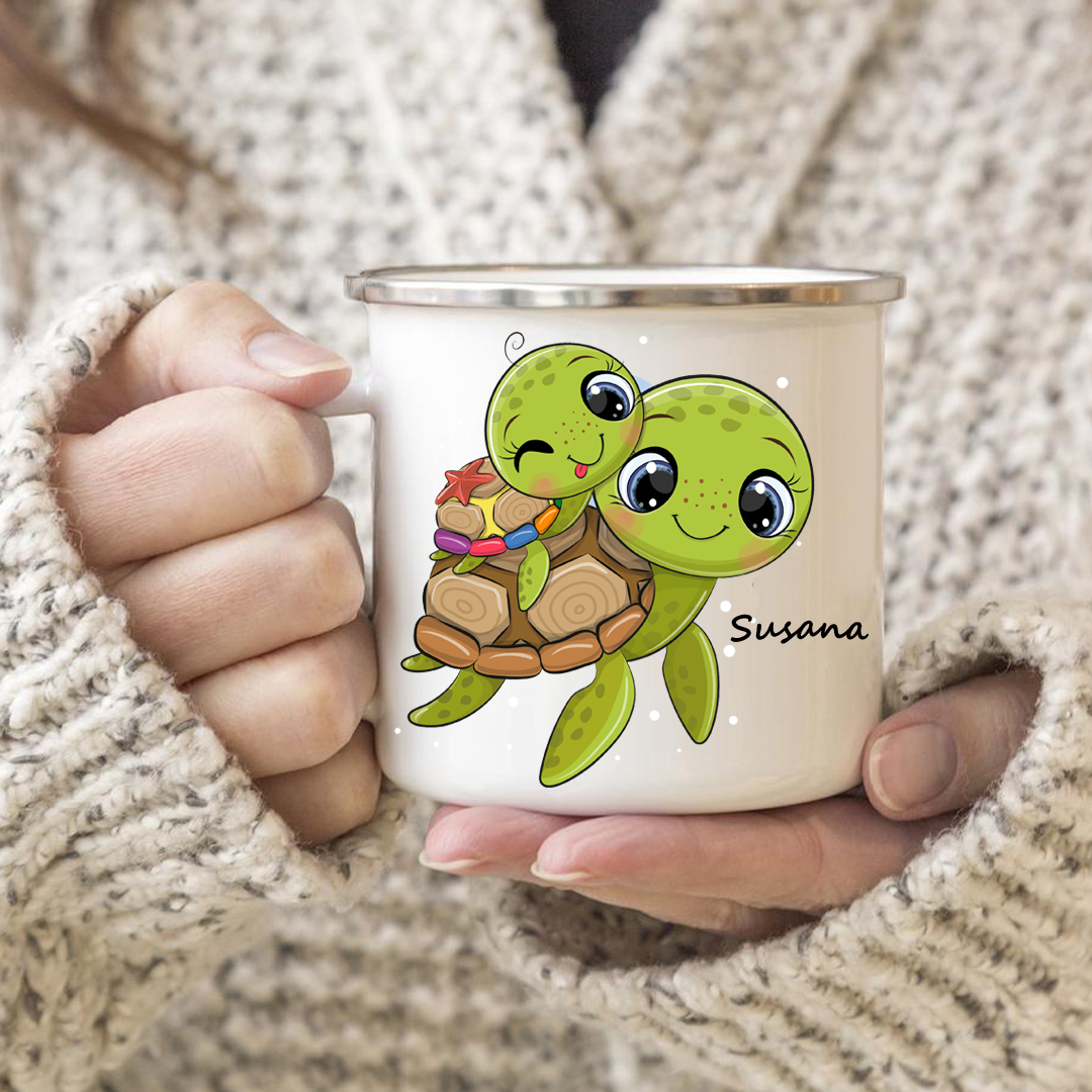 Personalisierte Schildkröten Tasse